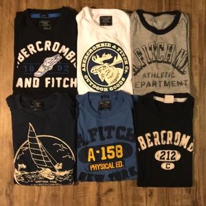 6 Abercrombie and Fitch T shirts